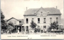 68 WESSERLING - hotel path, cafe restaurant.