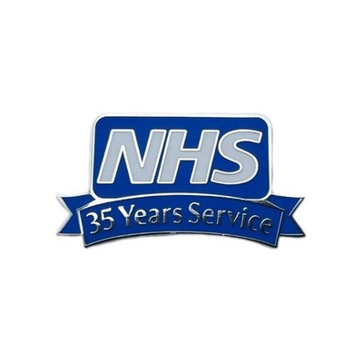 NHS National Health Service Long Service Award Emaille Abzeichen - 35 Jahre Dienst