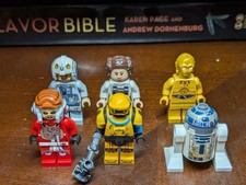 LEGO Star Wars Lote de Minifiguras - Alianza Rebelde Leia Kenobi Programa de TV R2-D2 Jakku