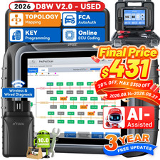 XTOOL USED D8W V2.0 Wireless Auto Full System...