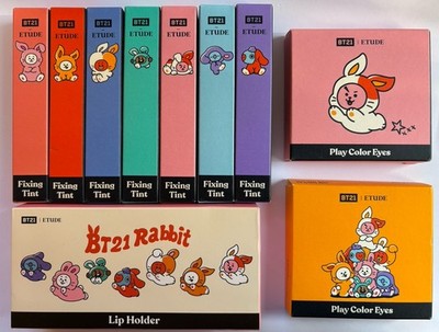 Etude bt21 Makeup Collection- 2 Lidschatten Palette, 7 Lippenstifte, Holder BTS