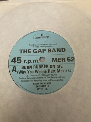 THE GAP BAND~Burn Rubber On Me 1980 UK 7'' vinyl single EXCELLENT CONDITION 