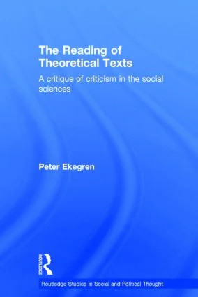 Reading of Theoretical Texts