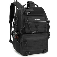 Angelrucksack 40L Mit Rutenhalter Herren Outdoor Fischen Tasche Polyester Robust