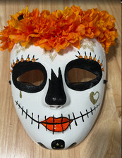 DAY of the DEAD full face mask -Dia De Los Muertos Mask