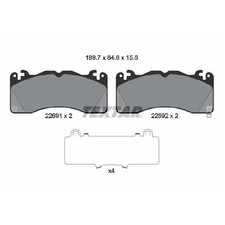 Satz Bremsbeläge Bremsklötze vorne für Ford USA Mustang 24053870