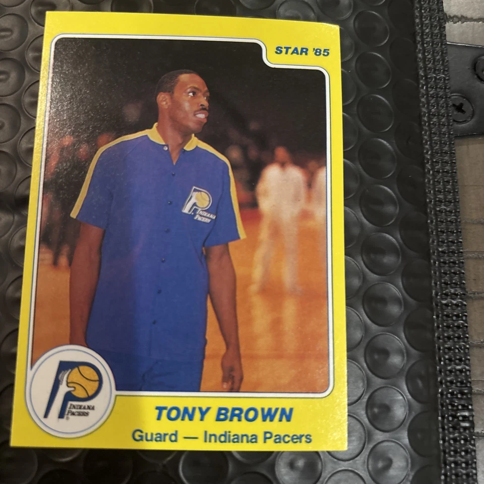 1984-85 Star Tony Brown #53 Indiana Pacers RC NM Free Shipping - Image 4 of 4