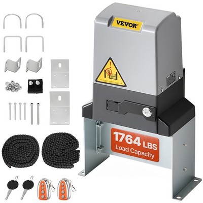 1400Lbs Automatic Sliding Gate Opener Electric Door Operator w/ 2 Remotes