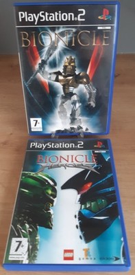 Sony PlayStation 2 Spiele Lego Bionicle & Bionicle Heroes mit Anleitungen Ps2 PAL