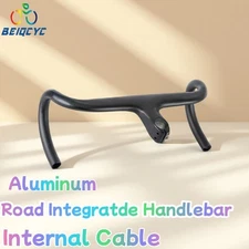 Aluminum Road Integrated Drop Handlebar Racing Bike Hidden Trace Bent Handlebar