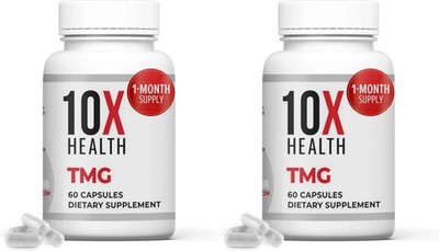 2 Pack 10X Health TMG Supplements - Trimethylglycine Supplement for Liver