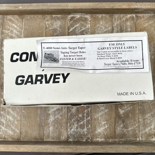 Pistola de etiquetas cónicas semiautomática Garvey T-4000 GBMH d-69434 y etiquetas CONTACTO - Imagen 5 de 8