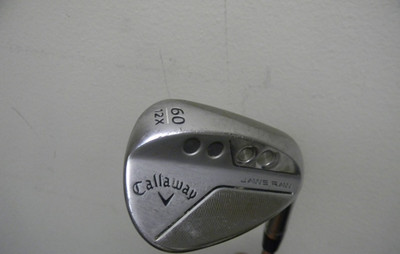 CALLAWAY JAWS RAW X GRIND 60* LOB WEDGE 12* BOUNCE PROJECT X LZ EXTRA STIFF 125g