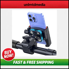 Shockproof Bike Phone Holder, Anti-Vibration Motorcycle Mount, Universal Handleb