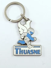 Keychain - Pretty Cute Medical Equipment THUASNE - Vintage Painted Metal