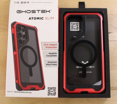 Ghostek Atomic Slim Case for Samsung Galaxy S25 Ultra Red - OPEN BOX