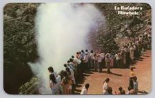 VTG Postcard La Bufadora The Blowhole Ensenada Baja California Mexico Ocean Geys