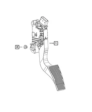 Genuine Mopar Accelerator Pedal 52124785AG