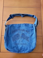 Vintage Denim USA messenger Bag Tote Gettysburg Adj Shoulder Strap Snap 16x15