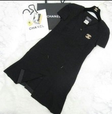 USED BEAUTIFUL VINTAGE CHANEL SHORT SLEEVE DRESS SIZE 97A GOOD
