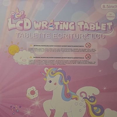 LCD Writing Tablet 8.5 Inch Unicorn Design Electronic Drawing Pad for Kids