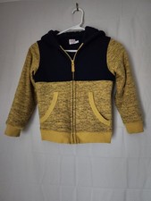 Wonder Nation Boy's Sherpa Lined Hooded Sweatshirt Jacket Size Small 6-7 VGC