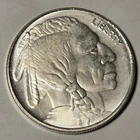 1/2 Ozt 999 Fine Silver Round Buffalo - With Capsule - Milk Spots