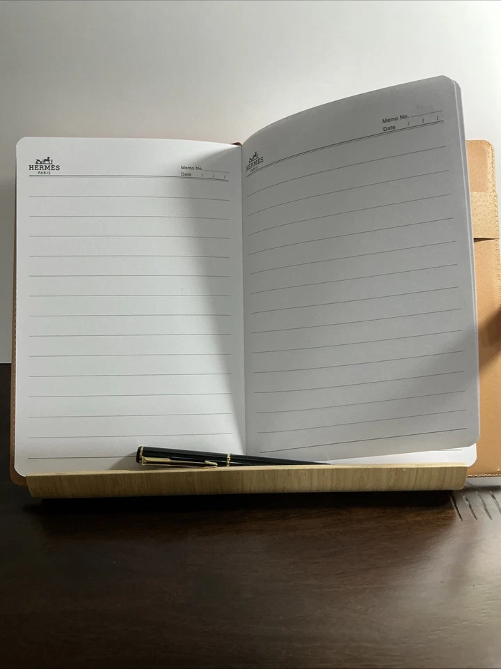 Hermes Faux Leather Notebook - Image 4 of 4