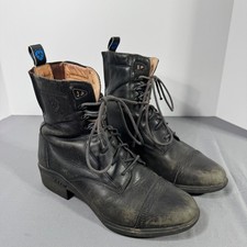 Ariat Black Performer Pro VX Laced Paddock Black Equestrian Riding Boots 10B