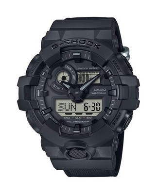 Casio Basic G-SHOCK GA-700BCE-1AER Schwarz Cordura Nylon Armband LED-Beleuchtung