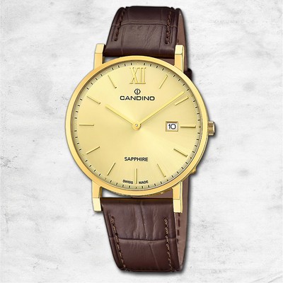 Candino Herrenuhr Classic C4726/2 Armbanduhr Edelstahl dunkelbraun UC4726/2