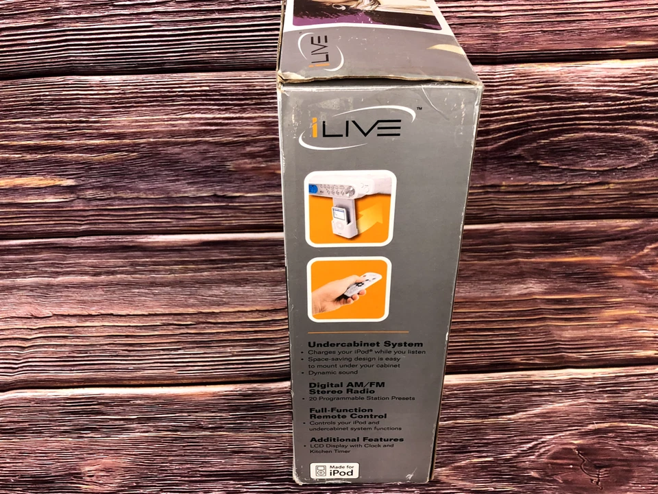 iLive Under Cabinet Kitchen iPod Docking System with AM/FM Radio Stereo Speakers - Image 4 of 4