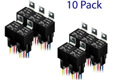 10 Pack 12V 30/40 Amp 5Pin SPDT Automotive Relay with Wires  Harness Socket Set