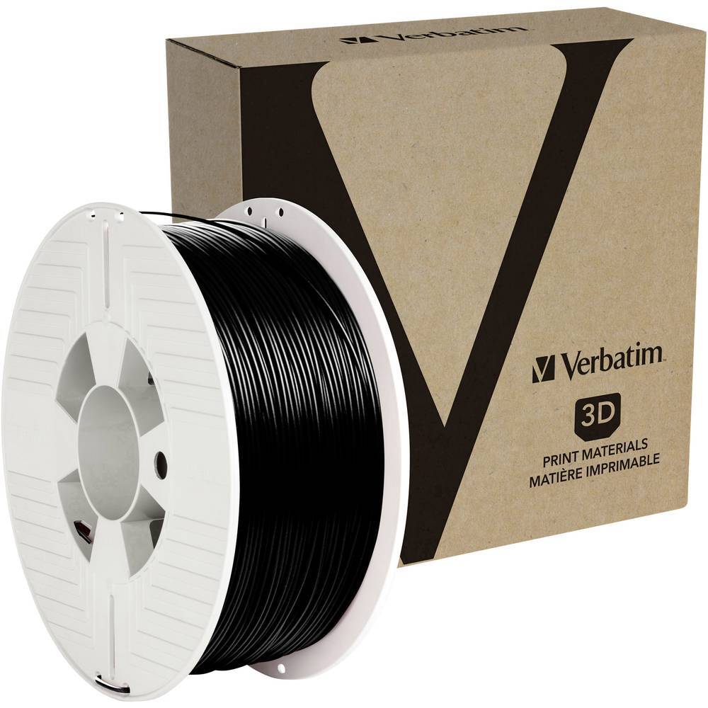 Verbatim 55052 Filament Filamento per stampante 3D PETG 1.75 mm 1 kg Nero 1 pz.
