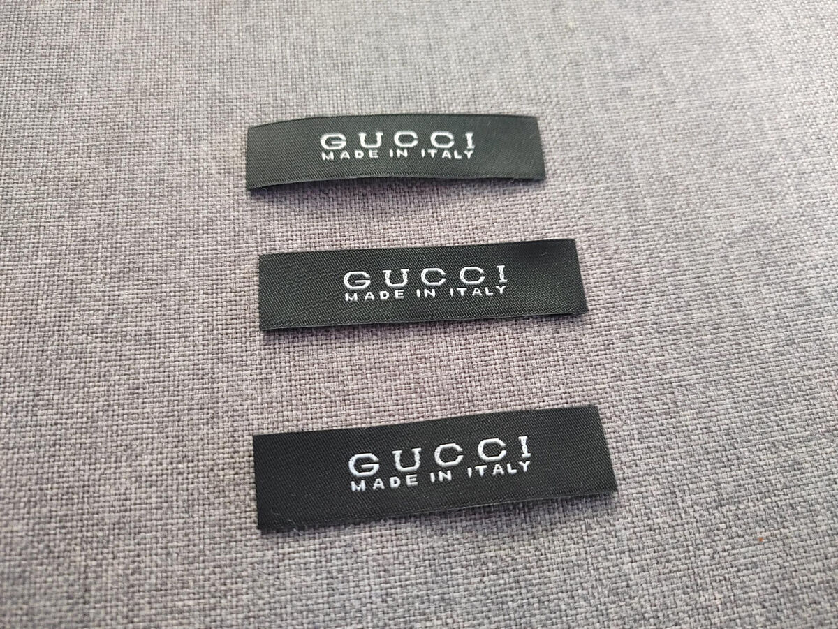 Replacement GUCCI Clothing Designer TAG LABEL Sewing LOT 3 or 5