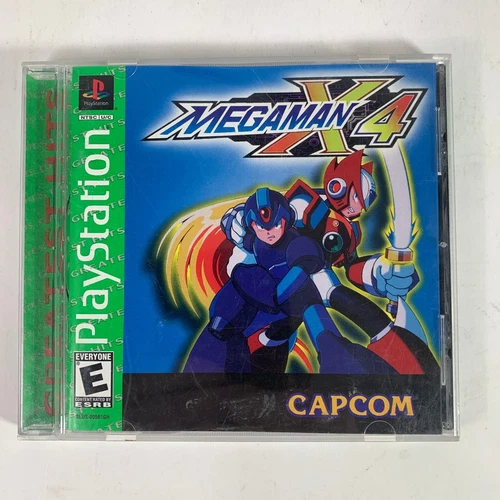 Mega Man X 4 PS1 Greatest Hits Sony PlayStation 1 1997 Video Game Complete