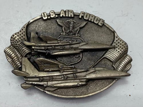 U.S. Air Force Bergamot Brass Works Belt Buckle vintage pewter