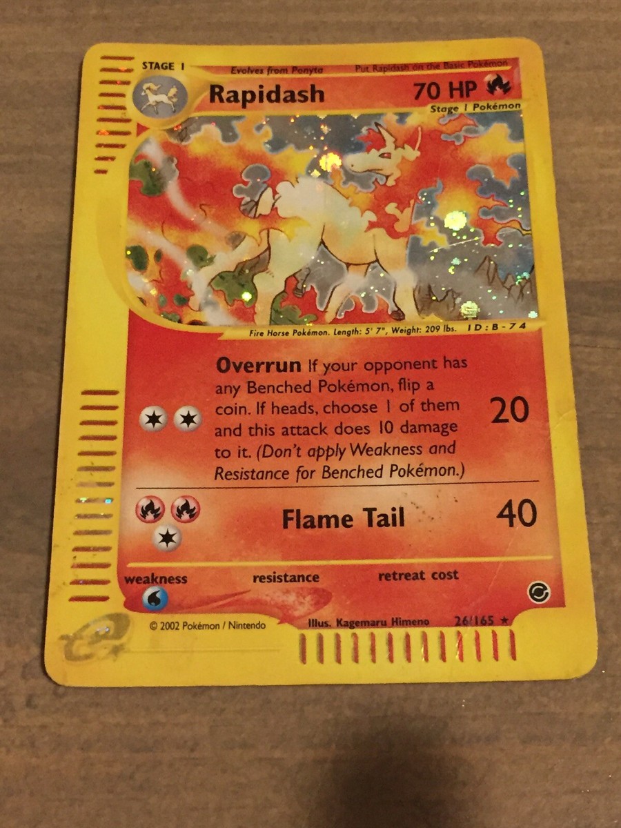Pokemon 2002 Rapidash 26/165 Holo Card | eBay