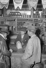 1937 At the General Store, Skyline Farms, Alabama Old Photo 13" x 19" Reprint