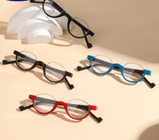 Half Moon Semi-Round Reading Glasses PC Readers Fashion Presbyopic Glasses