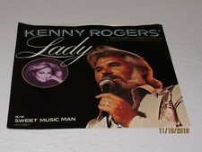 Kenny Rogers: Lady / Sweet Music Man / 45 Rpm W/PS 1980