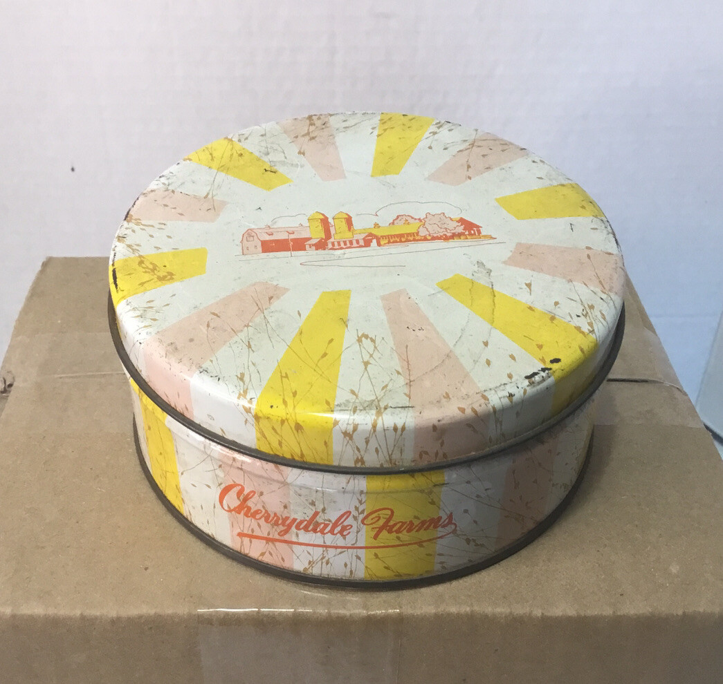 Vintage Cherrydale Farms Cashew Butter Crunch Candy Tin