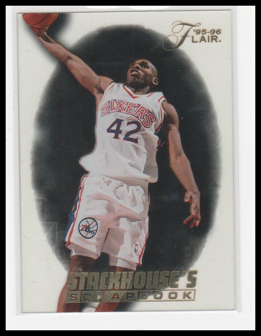 1995-96 Flair #S-6 Jerry Stackhouse Stackhouse's Scrapbook