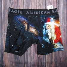 American Eagle NEW NWT Mens Medium Boxer Briefs Santa Funny Gift
