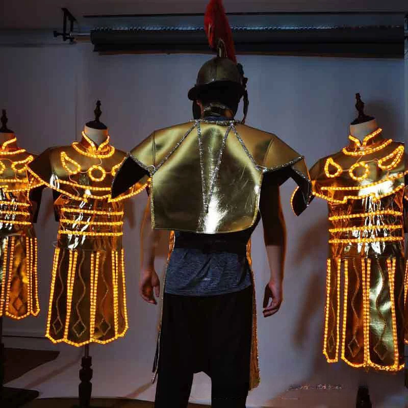 Full Color Lights LED Suit Costume Clothes NIght Club DJ Dance Performance Dress - Image 2 of 4