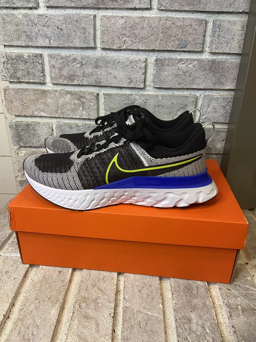 Nike react blue and black sale