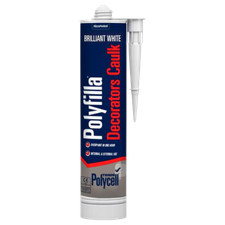 Polycell Pollyfilla White Decorators Caulk Mastic Seals & Fills Cracks 380ml