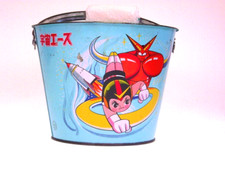 GS JAPAN HEROES "ATOMIC BOY SAND PAIL" 1966, TATUNOKO JAPAN, 12 cm, quasi nuovo