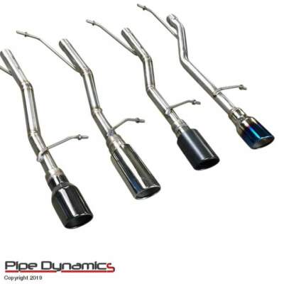PIPE DYNAMICS Fiesta 1L Ecoboost MK8 Sport Exhaust Rear Back Box MUFFLER Delete 