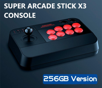SUPER KONSOLE ARCADE STICK X3 (256GB) PRO PLUS RETRO STATION PLAY GAME BOX